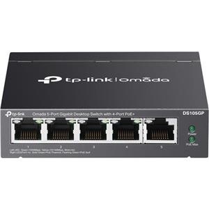 Omada 5-Port Gigabit Desktop Switch with 4-Port PoE+ PORT: 4× Gigabit PoE+ Ports, 1× Gigabit Non-PoE Port SPEC: 802.3af/at, 65 W PoE Power, Desktop Steel Case FEATURE: Plug and Play