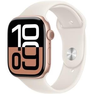 APPLE Watch Series 10 GPS + Cellular 46mm Rose Gold Aluminium Case with Light Blush Sport Band - M/L