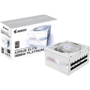 Napajanje Gigabyte AORUS ELITE P1000W ICE Power Supply Unit - PCIe 5.0, 80 PLUS Platinum, Fully modular design, 120mm Fan, ATX 3.0 compatible, EU Plug