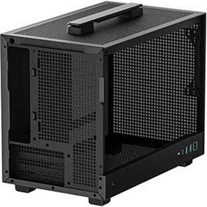 Case DeepCool CH160 WH, Mini-ITX, Tempered Glass, Black