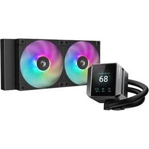 AIO Liquid Cooler DeepCool MYSTIQUE 240 ARGB, 240mm, RGB, LCD, Black
