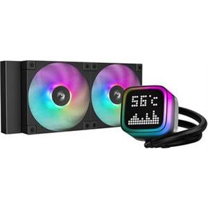 AIO Liquid Cooler DeepCool LP240, 240mm, Matrix, ARGB, black
