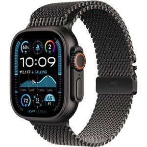 Apple Watch Ultra 2 GPS + Cellular 49mm Black Titanium Case with Black Titanium Milanese Loop - L