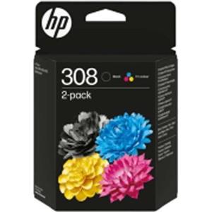Tinta HP 308 Black/Tri-Color Combo 2-Pack, 6L6S6UE