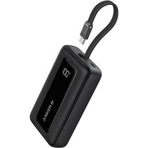 Anker Zolo Powerbank 20000 mAh, 30W with built-in USB-C cable, black