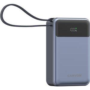 CANYON power bank OnPower 600 built-in cable 20000 mAh PD65W Dark Grey