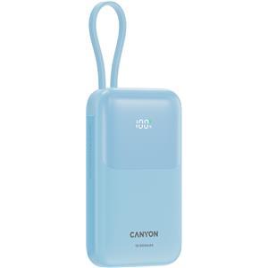 CANYON power bank OnPower 101 built-in cable 10000 mAh PD22.5W Blue