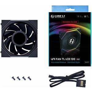 Fan Lian Li UNI FAN TL LCD 120 Reverse Blade, ARGB, PWM, 120mm, black