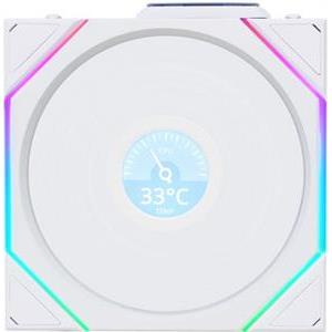 Fan Lian Li UNI FAN TL Wireless LCD 120 Reverse Blade ARGB PWM 120mm, white