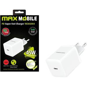 MAXMOBILE KUĆNI PUNJAČ PD SUPER FAST CHARGE TYPE C,TR385004 Gan 45W