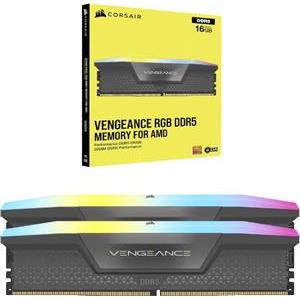 Memorija Corsair DDR5 Vengeance 32GB 6400MHz GreyDIMM CL32 2x16GB RGB XMP & EXPO, CMH32GX5M2B6400Z32