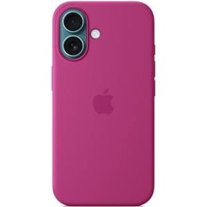 Apple iPhone 16 Silicone Case with MagSafe fuchsia