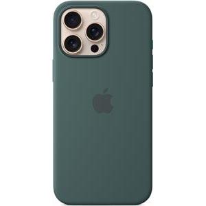 Apple iPhone 16 Pro Max Silicone Case with MagSafe lake green