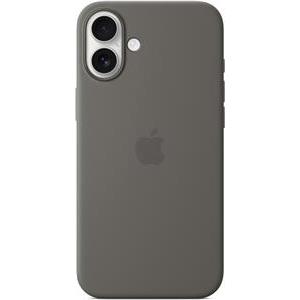 Apple iPhone 16 Plus Silicone Case with MagSafe stone gray
