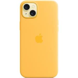 Apple iPhone 15 Plus Silicone Case with MagSafe sunshine