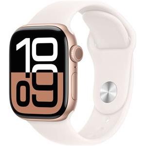 APPLE Watch Series 10 GPS + Cellular 42mm Rose Gold Aluminium Case with Light Blush Sport Band - M/L