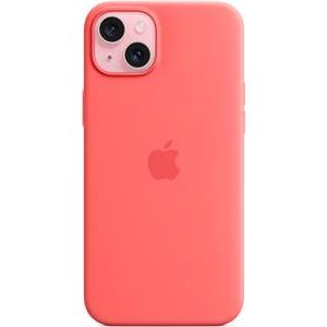 Apple iPhone 15 Plus Silicone Case with MagSafe guava