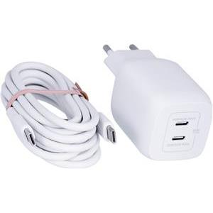 Punjač Belkin 65W Dual USB-C GaN s PVC 5A, C-C, 2.0m