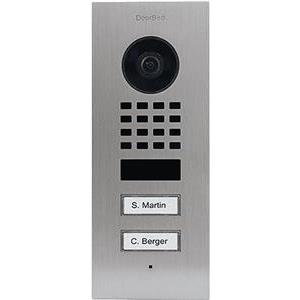 IP video portafon DoorBird D1102V V2A nehrđajući čelik, 2 pozivne tipke, ugradbeni