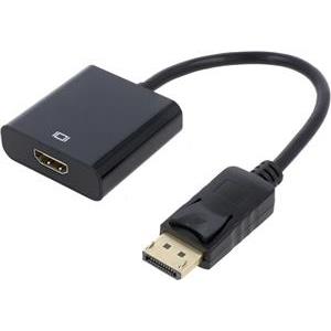 Gembird DisplayPort to HDMI adapter cable, black