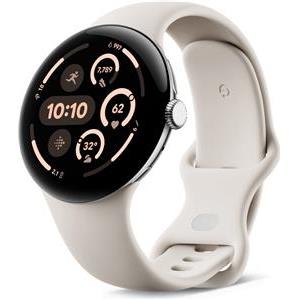 Google Pixel Watch 3 AMOLED 45 mm Digital Touchscreen 4G Silver Wi-Fi GPS (satellite)