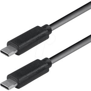 Transmedia USB3.1 type C plug - USB type C plug 2,0m