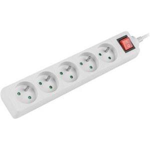 Lanberg 5 sockets PL 1.5m white with switch