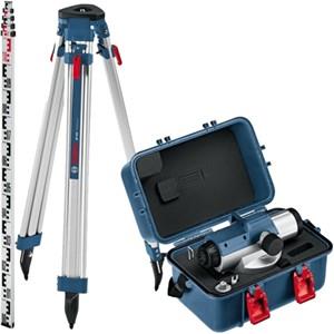 Optički nivelir komplet Bosch Professional GOL 32 D + BT 160 + GR 500 optički nivelir + građevni stativ + mjerna letva