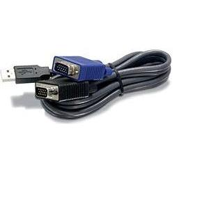 Trendnet TK-CU06, 1,83M USB VGA KVM cable, Connect computers with VGA and USB ports