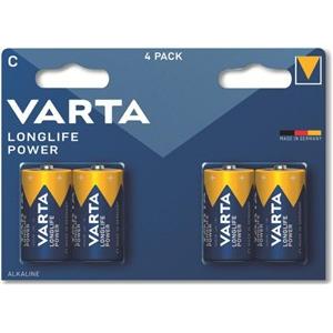 Batterie C (LR14) 1.5V *Varta* Longlife - 4-Pack