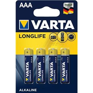 Batterie AAA (LR03) 1.5V *Varta* Longlife - 8-Pack