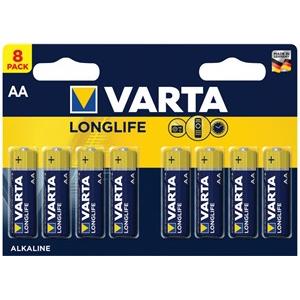 Batterie AA (LR6) 1.5V *Varta* Longlife - 8-Pack