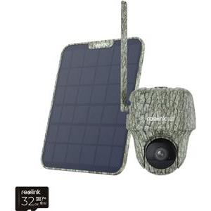 Reolink Go Series G450 with Solar Panel 2 - 4K 4G LTE PT Wildlife Cam, Animal Detection & Recognition, 360° View, 32GB microSD card