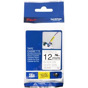 TZEFX231 Traka za oznacavanje -Crno na bijelo-12mm