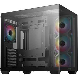 Case DeepCool GC530 4F, ATX, Midi-Tower, ARGB, Tempered Glass, Black