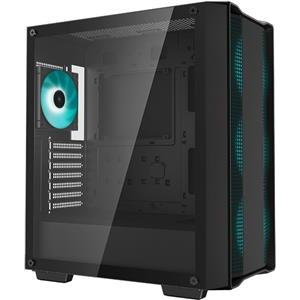 Case DeepCool CC560 V2, ATX, LED, tempered glass, black
