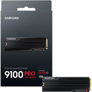 SSD 1TB M.2 80mm PCI-e 5.0 x4 NVMe 2.0, V-NAND TLC, Samsung 9100 PRO HeatSink (MZ-VAP1T0CW)