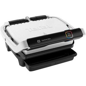 Grill aparat Tefal OptiGrill Elite GC750D, nehrđajući čelik/crni, 2000W