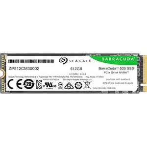 SSD SEAGATE BarraCuda 520 512GB M.2 2280-S2 PCIe Gen4 x4 NVMe 1.4, Read/Write: 5000/3800 MBps, TBW 200