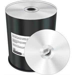 MediaRange CD-R 700MB 100pcs vollflächig bedruckbar silber