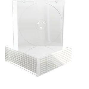 CD Slimcase for 1 disc, 5.2mm, frosted/transparent tray