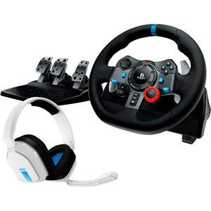 Logitech G29 Wheel + Astro A10 PS4 Headset White
