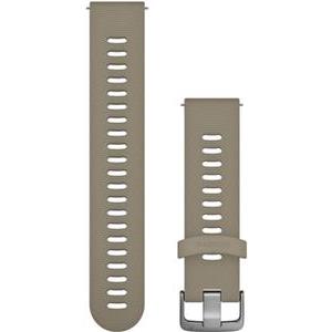 Garmin Schnellwechsel-Armband 20mm Silikon Sandstein/Silber