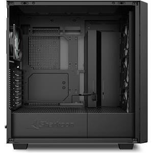 Kućište Rebel C70G RGB, Black, Tempered Glass