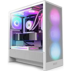 Kućište H5 Flow RGB (2024), White, Tempered Glass, CC-H52FW-R1
