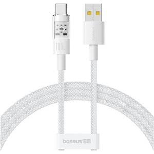 Baseus Gem USB A to USB C fast charging cable 1 m 100 W White