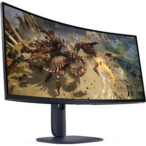 Monitor Alienware 34 Gaming AW3425DWM Curved, 3440x1440, WQHD, 180Hz, VA Antiglare, 21:9, 3000:1, 400 cd/m2, AMD FreeSync+ VESA, 4ms/2ms/1ms, 178/178, DP, 2xHDMI, 2xUSB-A, USB-B, Tilt, Pivot, Height A