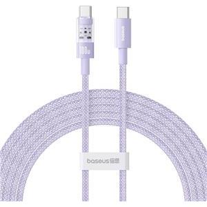 Baseus Gem USB C to USB C fast charging cable 2 m 100 W Purple