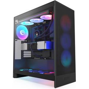 Kućište H7 Flow RGB (2024), Black, Tempered Glass, CM-H72FB-R1