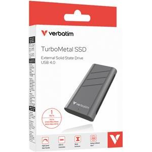 Verbatim TurboMetal 1TB SSD USB4 vanjski disk, R/W: 3700/3600 MB/s